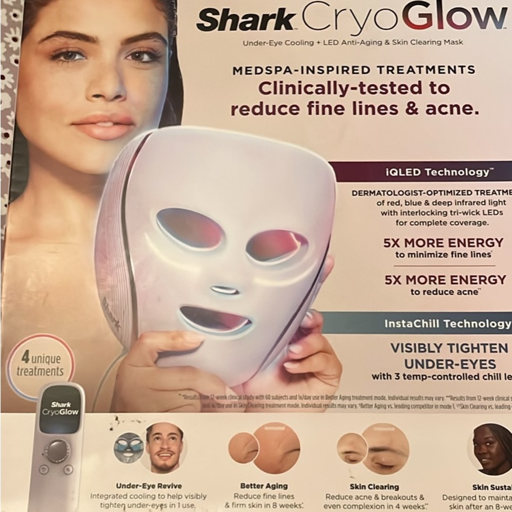 *SOLD* NWB-CryoGlow LED Skincare Mask
